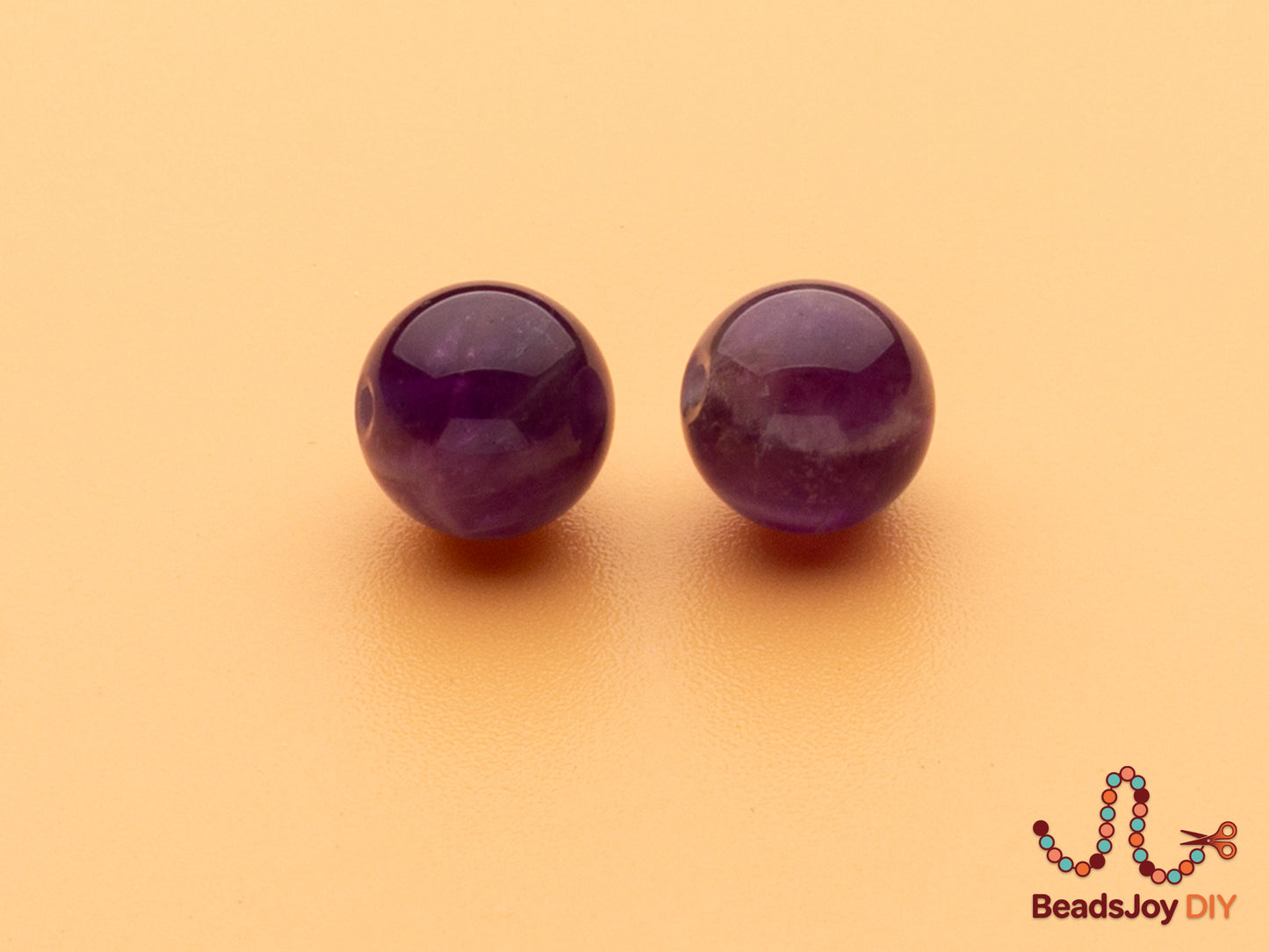 Natural Amethyst Beads for Jewelry Making — 8mm Round Beads (approx. 47 pcs)