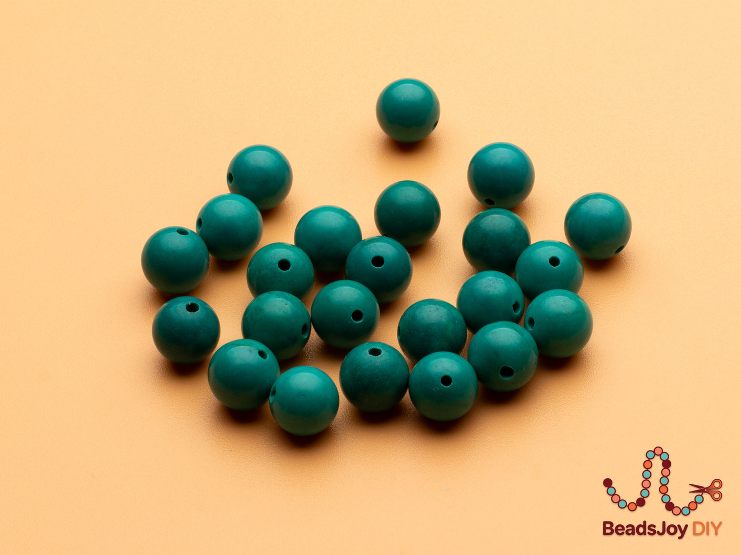 Stabilized Turquoise Beads for Jewelry Making — 8mm Round Beads (approx. 47 pcs)