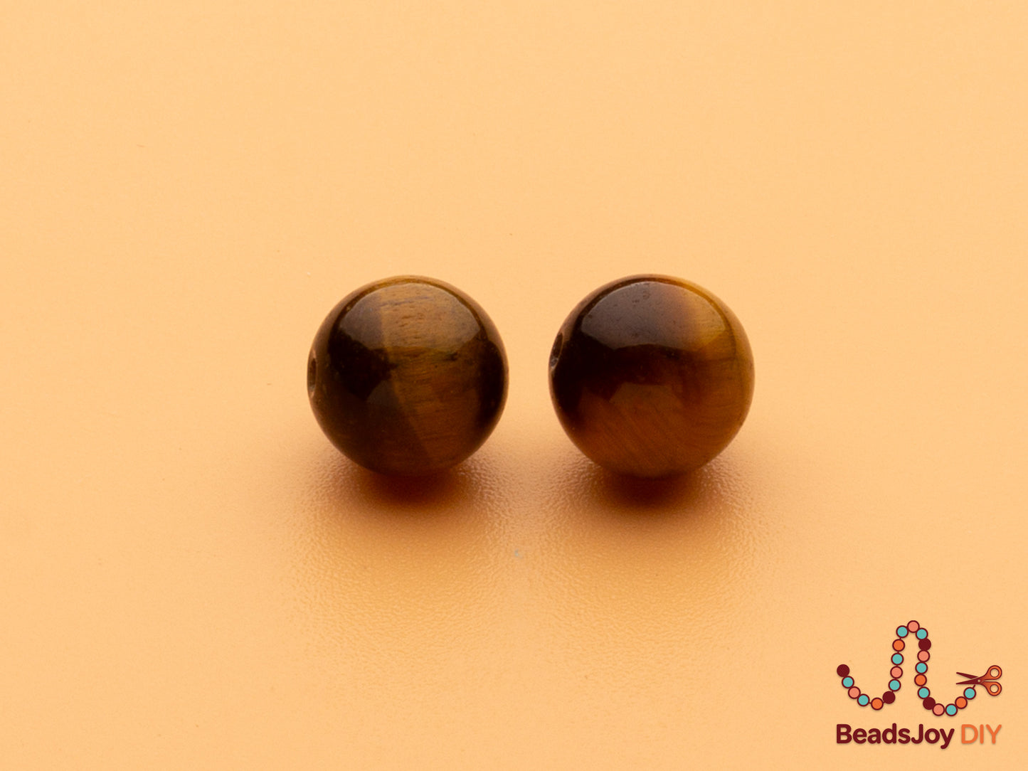 Natural Tiger Eye Beads for Jewelry Making — 8mm Round Beads (approx. 47 pcs)