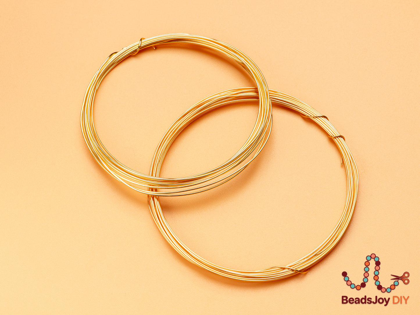 Gold copper craft wire rings for jewelry making - BeadsJoy DIY