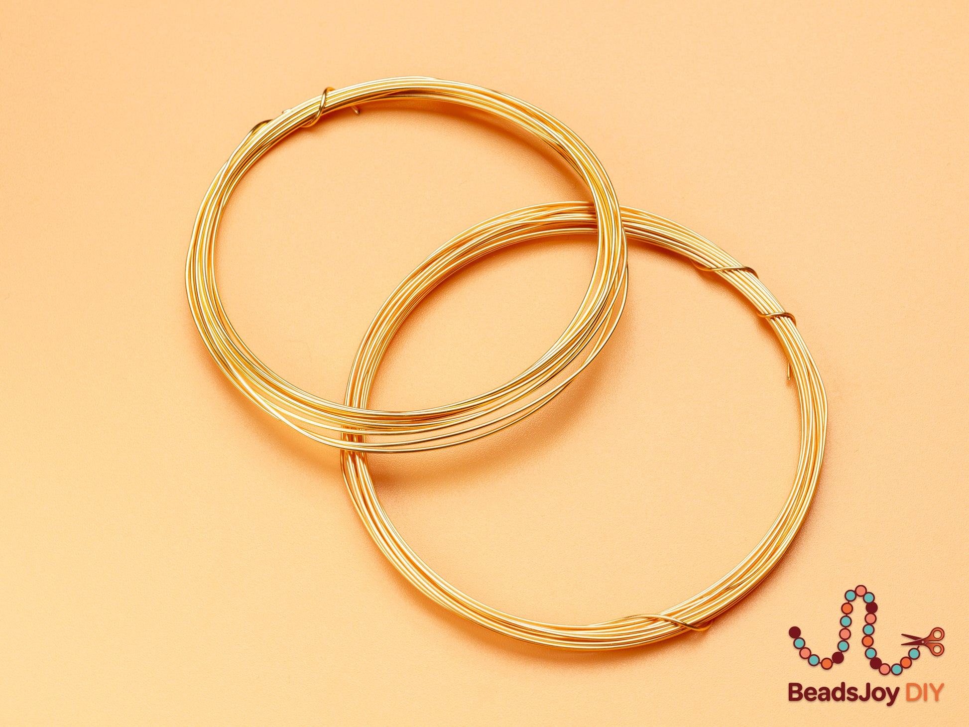 Gold copper craft wire rings for jewelry making - BeadsJoy DIY
