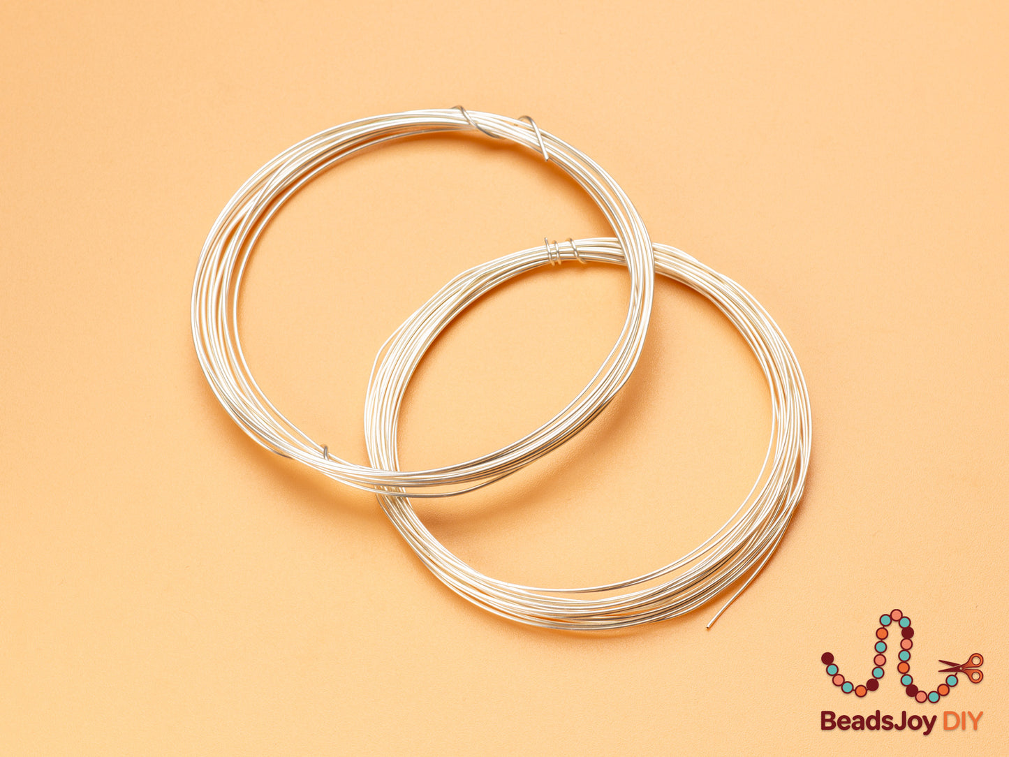 Silver stainless steel wire coils for wire wrapping and beading - BeadsJoy DIY